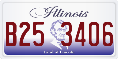 IL license plate B253406