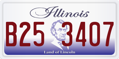 IL license plate B253407