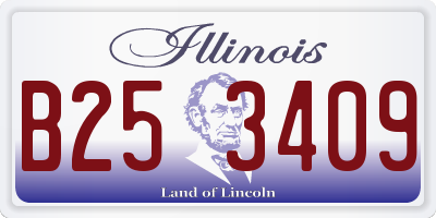 IL license plate B253409