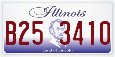 IL license plate B253410