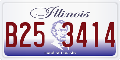 IL license plate B253414