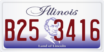 IL license plate B253416