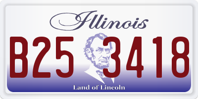IL license plate B253418