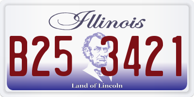 IL license plate B253421