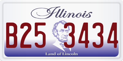 IL license plate B253434