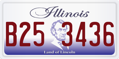 IL license plate B253436