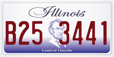 IL license plate B253441