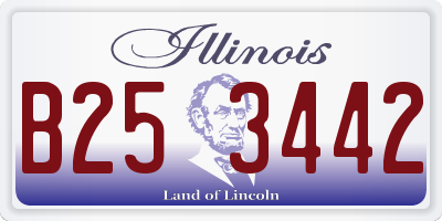 IL license plate B253442