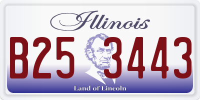 IL license plate B253443