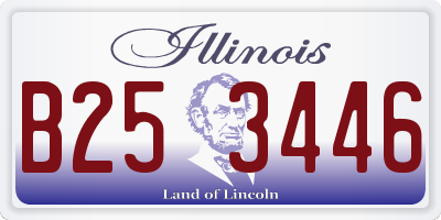 IL license plate B253446
