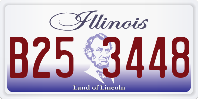IL license plate B253448