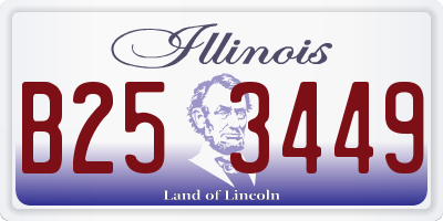 IL license plate B253449