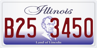 IL license plate B253450