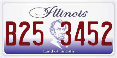 IL license plate B253452