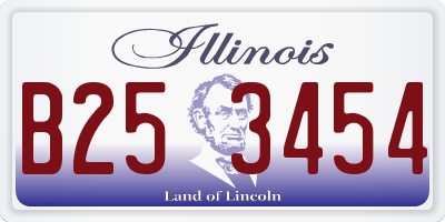 IL license plate B253454