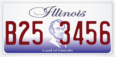 IL license plate B253456