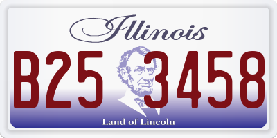 IL license plate B253458