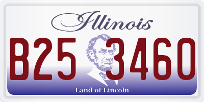 IL license plate B253460