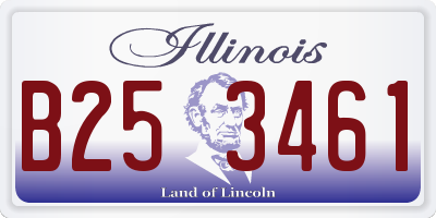 IL license plate B253461