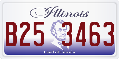 IL license plate B253463