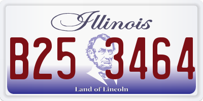 IL license plate B253464
