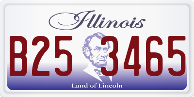 IL license plate B253465