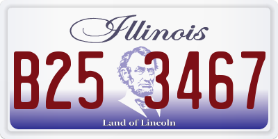 IL license plate B253467