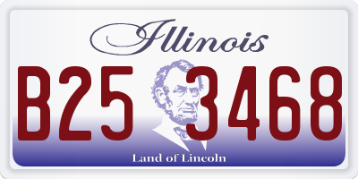 IL license plate B253468
