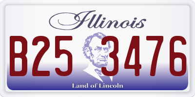 IL license plate B253476