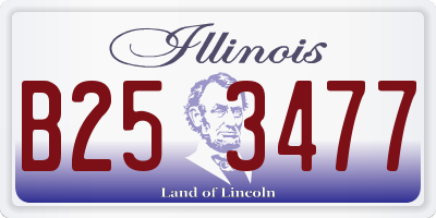 IL license plate B253477