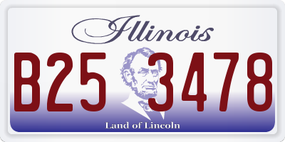 IL license plate B253478