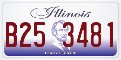 IL license plate B253481