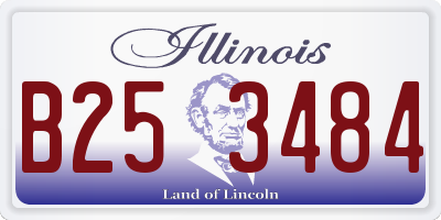 IL license plate B253484