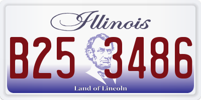 IL license plate B253486