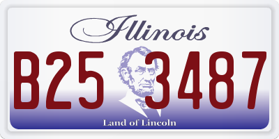 IL license plate B253487