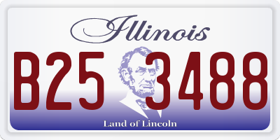 IL license plate B253488