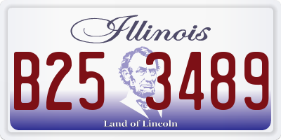 IL license plate B253489