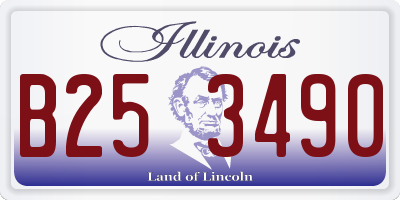 IL license plate B253490