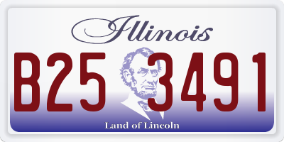 IL license plate B253491