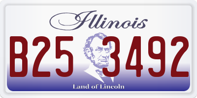 IL license plate B253492