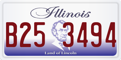 IL license plate B253494