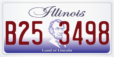 IL license plate B253498