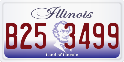 IL license plate B253499