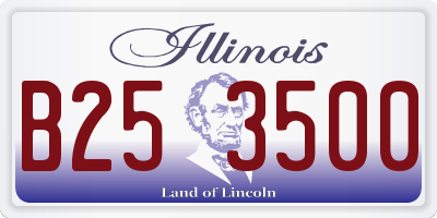 IL license plate B253500