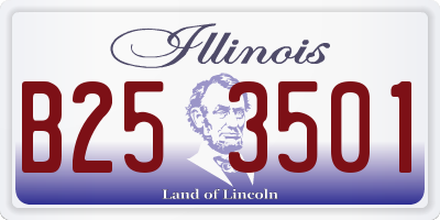 IL license plate B253501