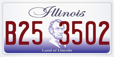 IL license plate B253502