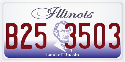 IL license plate B253503