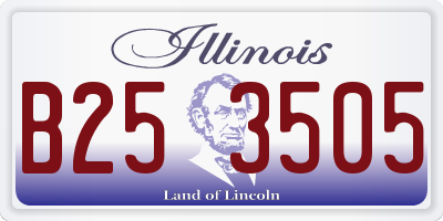 IL license plate B253505