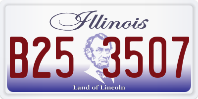 IL license plate B253507