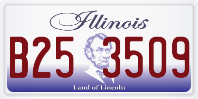 IL license plate B253509